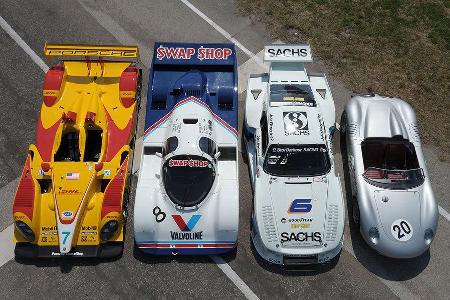 Zum Saisonauftakt der American Le Mans Series kamen der erste und der jüngste Gesamtsieger-Porsche sowie die beiden erfolgre...