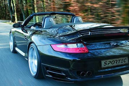 Das Porsche Turbo Cabrio verwandelt sich in einen SP 600.