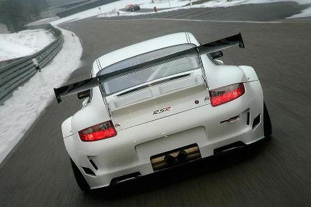 Der 911 GT3 RSR besitzt einen Sechszylinder-Sauger der 450 PS leistet.