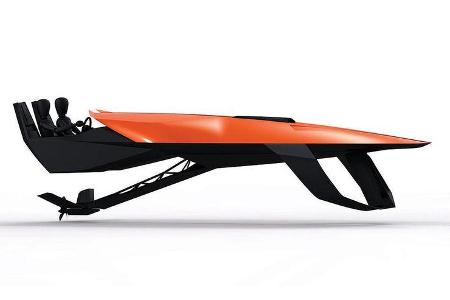 Das Tragflächenboot KTM Barracuda.