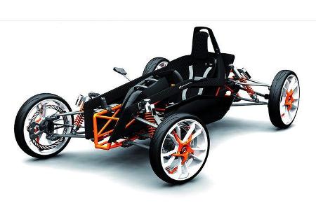 Der KTM SR 85 Deuce als Rennwagen der Zukunft mit E-Motor.