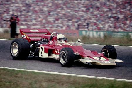 1976 begann die Ford-Ãra in der Formel 1. Hier Jochen Rindt (1970) am Steuer eines Lotus Fords.