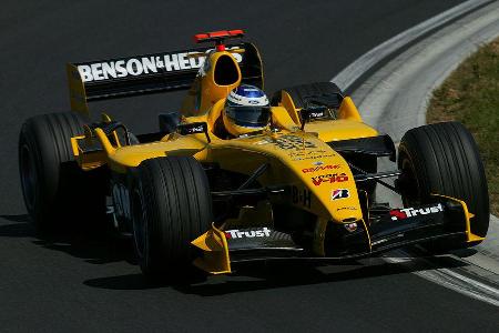 2004 war dann endgültig Schluss. Nick Heidfeld durfte den Jordan-Cosworth durch seine letzte Saison begleiten.