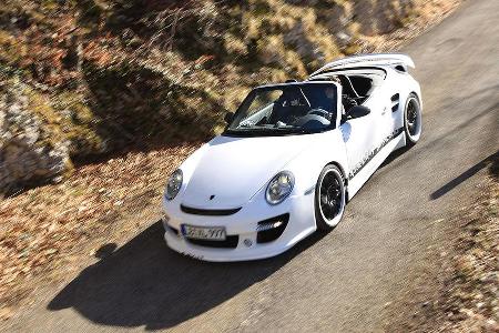 Porsche-Tuner Speedart erobert sich mit dem BTR-XL 600 auf Basis des Porsche Turbo Cabrio Position 17.