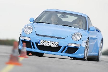 Der Ruf RT 12 mit 650 PS meisterte den Supertest mit Bravour.