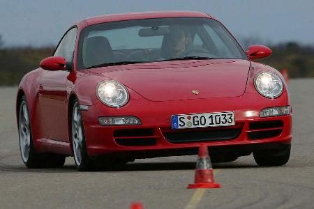 Der Porsche zeigte beeindruckend, wie sich Schnelligkeit bei sicherem Fahrgefühl verbinden lässt.