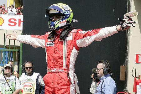Kommen wir lieber zum Sportlichen: Vor dem begeisterten Publikum sicherte sich Massa die Pole-Position.