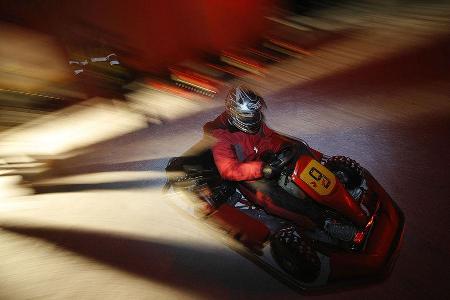 ... oder mit einem Ice Kart.