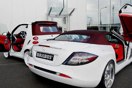 Beide vom Tuner Brabus veredelt und zusammen für 699.000 Euro erhältlich.