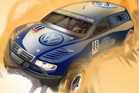 Schon bei ersten Konzept-Zeichnungen waren die Unterschiede zur Serie und zum Dakar-Pendant unverkennbar.