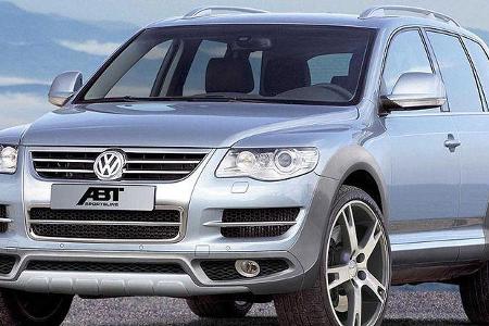 Abt hat sich dem eben gelifteten Touareg angenommen und bietet für den Edel-SUV vier Leistungskits, ..