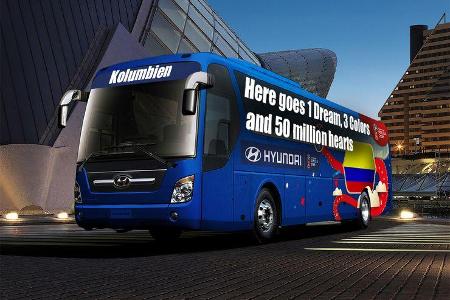 Hyundai WM-Busse Slogan Kolumbien