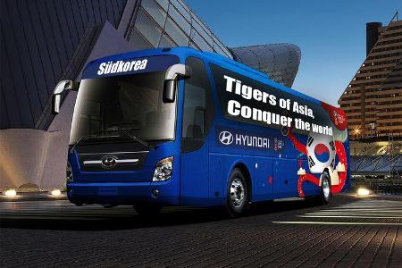 Hyundai WM-Busse Slogan Südkorea