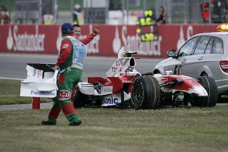 In Hockenheim sorgte Timo Glock mit seinem schweren Crash für eine Schrecksekunde.