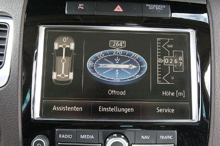VW Touareg V6 TDI Display