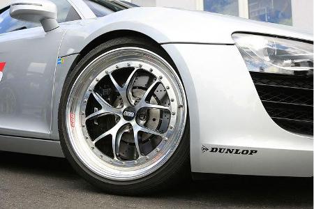 Dunlop SportMaxx GT-bereifte 19-Zoll-BBS-Felgen.