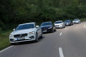 Audi A6, BMW 5er, Mercedes EKlasse, Jaguar XF, Volvo S90