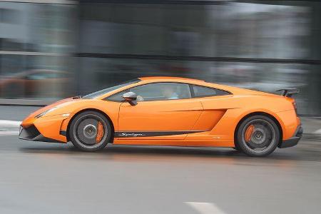 Lamborghini Gallardo LP 570-4 Superleggera - Fahrtaufnahme Seitenansicht
