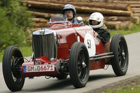 Thomas und Sigrig Thormann im MG PB aus dem Jahr 1935.