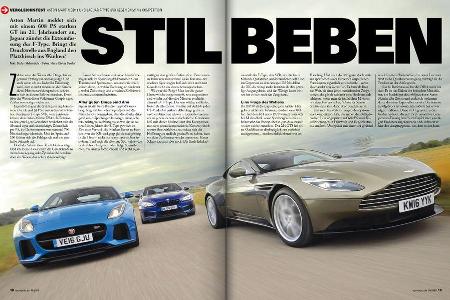 sport auto 10/2016 -Aston Martin DB11 - BMW M6 Competition - Jaguar F-Type SVR