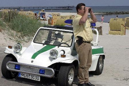 Es gibt nix besseres für die Strand-Streife: Buggy auf VW Käfer-Basis.