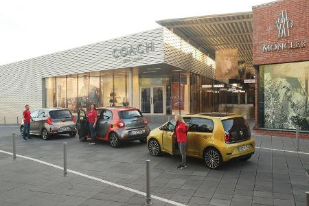 Kia Picanto 1.2, Smart Forfour 0.9, VW Up 1.0 TSI,