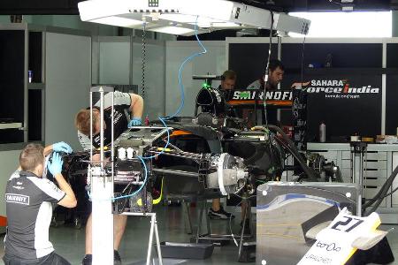 Force India - Formel 1 - GP Malaysia - Sepang - Donnerstag - 29.9.2016