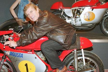 Der erfolgreichste Motorradrennfahrer aller Zeiten zu Gast: Giacomo Agostini, der insgesamt 15 WM-Titel herausfuhr, die meis...