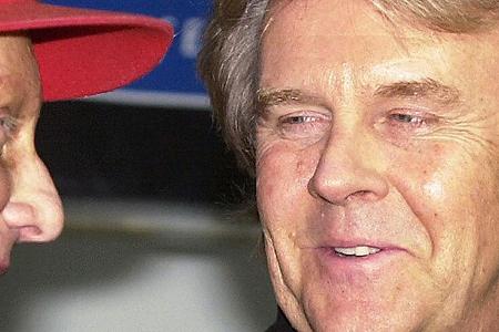 Niki Lauda im Gespräch mit Schlagerstar Howard Carpendale.
