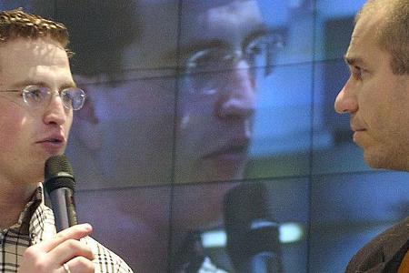 Kai Ebel interviewt Formel 1-Pilot Ralf Schumacher (Williams-BMW).