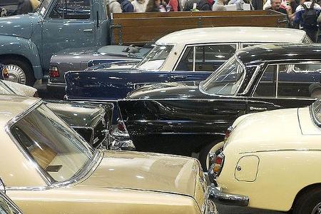 Auch der Oldtimer-Bereich zog das Interesse der Besucher auf sich.