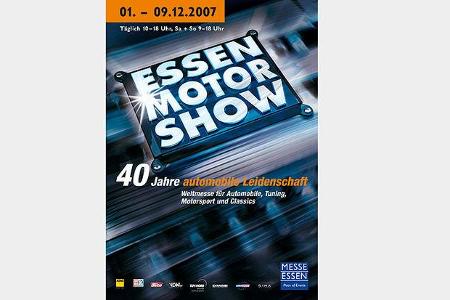 Jubiläums-Poster zur 40. Ausgabe der Essen Motor Show.