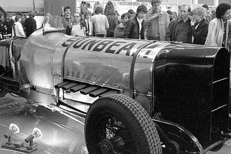 Historischer Sunbeam-Weltrekordwagen aus den 1920er-Jahren.