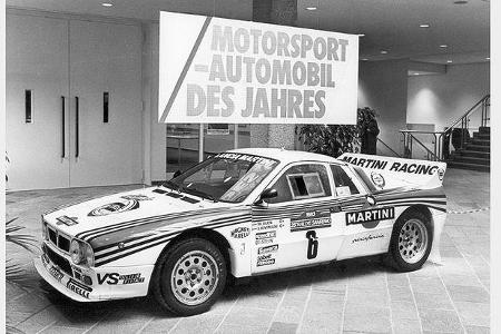 Automobilsport-Automobil des Jahres: Lancia Rally.