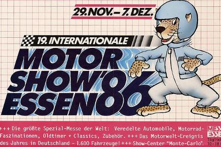 1986 - Historische Rennsportwagen: In diesem Jahr umfasste die Essen Motor Show 70.000 qm, 285.000 Besucher kamen. Beides ne...