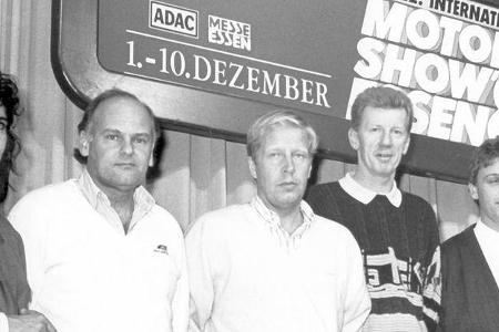 Rallye-Ikonen (von links): Michele Mouton, Stig Blomqvist, Hannu Mikkola und Walter Röhrl.