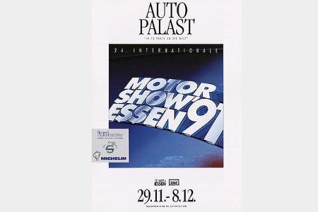 1991 - Fliegende Autos: Stars der Motor Show Essen 1991 waren zwei Skycars (fliegende Autos) des Amerikaners Paul Moller. Zu...