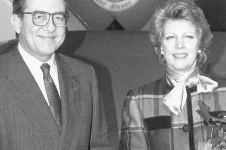 Ex-König Konstantin II von Griechenland mit seiner Frau Annemarie.