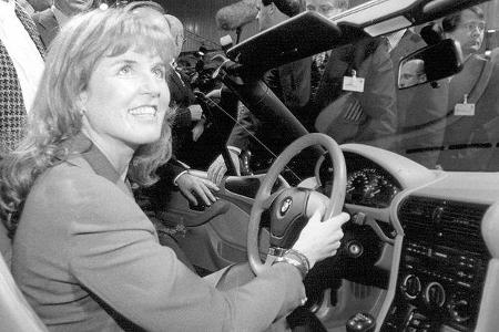 Sarah Ferguson, Duchess of York, beim Probesitzen.