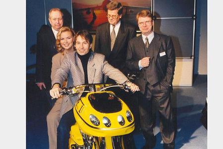 Eröffnung mit (von links). Wolfgang Schöller (Organisation Essen Motor Show), Veronica Ferres (Schauspielerin), Heinz-Harald...