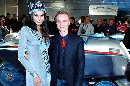 Miss World 1997 mit Ralf Waldmann, Motorrad-Vize-Weltmeister.