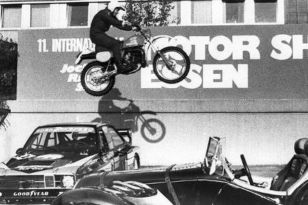Stuntman in Aktion.
