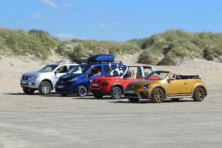 Strandautos, Strand, Impression