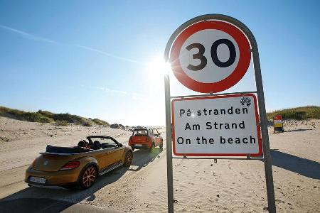 Strandautos, Strand, Impression