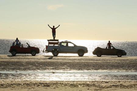 Strandautos, Strand, Impression