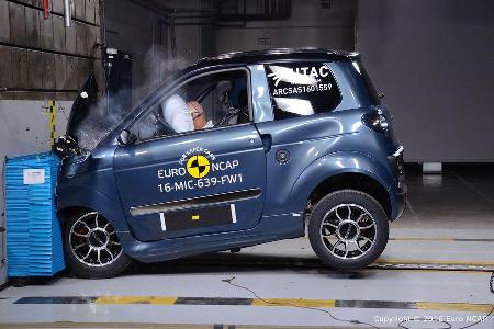 Quadricycles & Microcars im EuroNCAP Crashtest