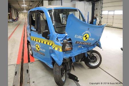 Quadricycles & Microcars im EuroNCAP Crashtest