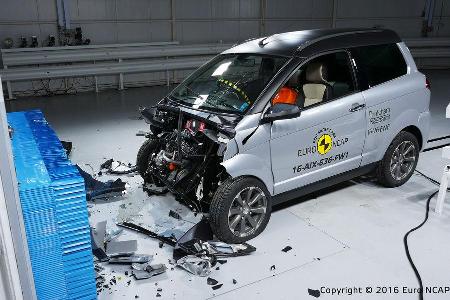 Quadricycles & Microcars im EuroNCAP Crashtest