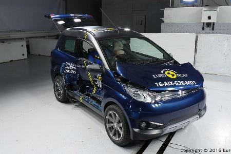 Quadricycles & Microcars im EuroNCAP Crashtest