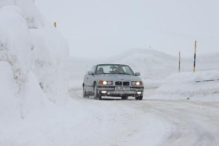 KISS-Ausfahrt, BMW, Schnee